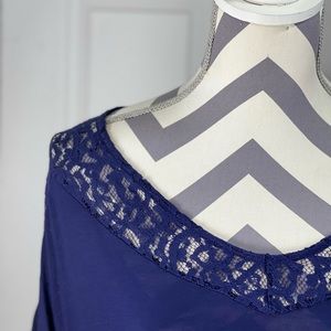 Apt 9 ✨ Navy Blue with Lace ✨ 2X